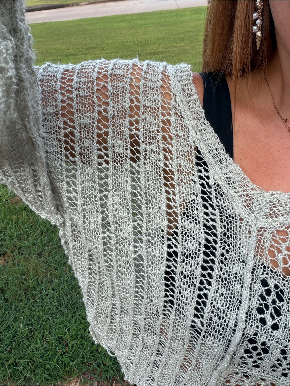 POL Over-sized loose knit sweater RUNS LARGE - Picture 3 of 7